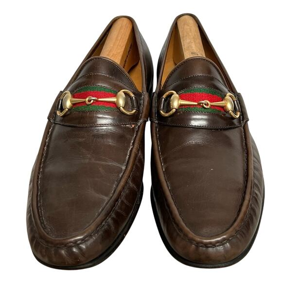 Gucci 1953 Horsebit Loafers Brown Leather 10 G or 10.5 US or 44 EUR - Picture 1 of 9